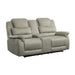 Homelegance Shola Power Reclining Fabric Loveseat 9848GY-2PWH IMAGE 2