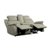 Homelegance Shola Power Reclining Fabric Loveseat 9848GY-2PWH IMAGE 3