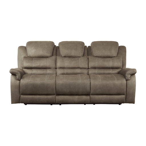 Homelegance Shola Reclining Fabric Sofa 9848BR-3 IMAGE 1