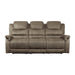 Homelegance Shola Reclining Fabric Sofa 9848BR-3 IMAGE 1