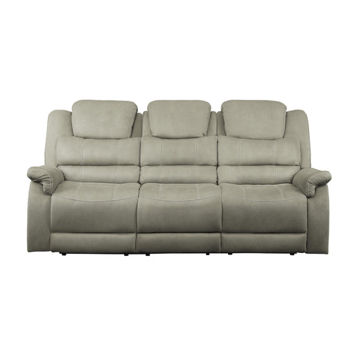 Homelegance Shola Reclining Fabric Sofa 9848GY-3 IMAGE 1