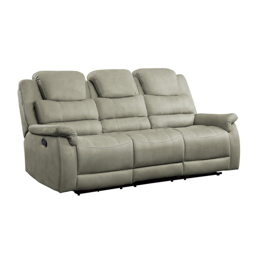 Homelegance Shola Reclining Fabric Sofa 9848GY-3 IMAGE 2