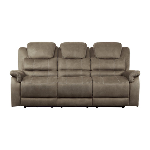 Homelegance Shola Power Reclining Fabric Sofa 9848BR-3PWH IMAGE 1