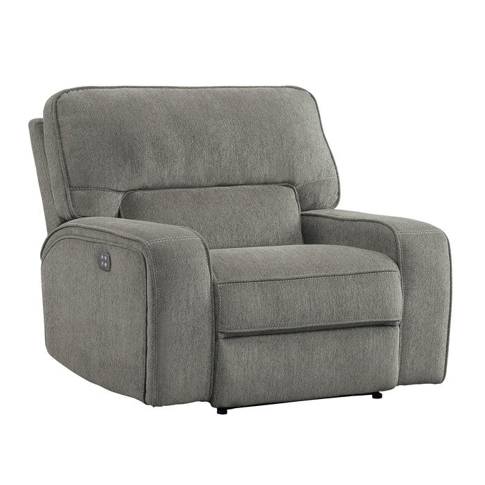 Homelegance Borneo Power Fabric Recliner 9849MC-1PWH IMAGE 2