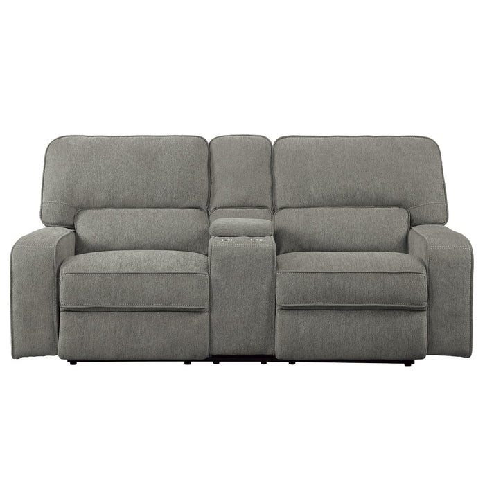 Homelegance Borneo Reclining Fabric Loveseat 9849MC-2 IMAGE 1