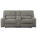 Homelegance Borneo Power Reclining Fabric Loveseat 9849MC-2PWH IMAGE 1