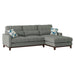 Homelegance Greerman Fabric 2 pc Sectional 9890GY-L/9890GY-R IMAGE 2