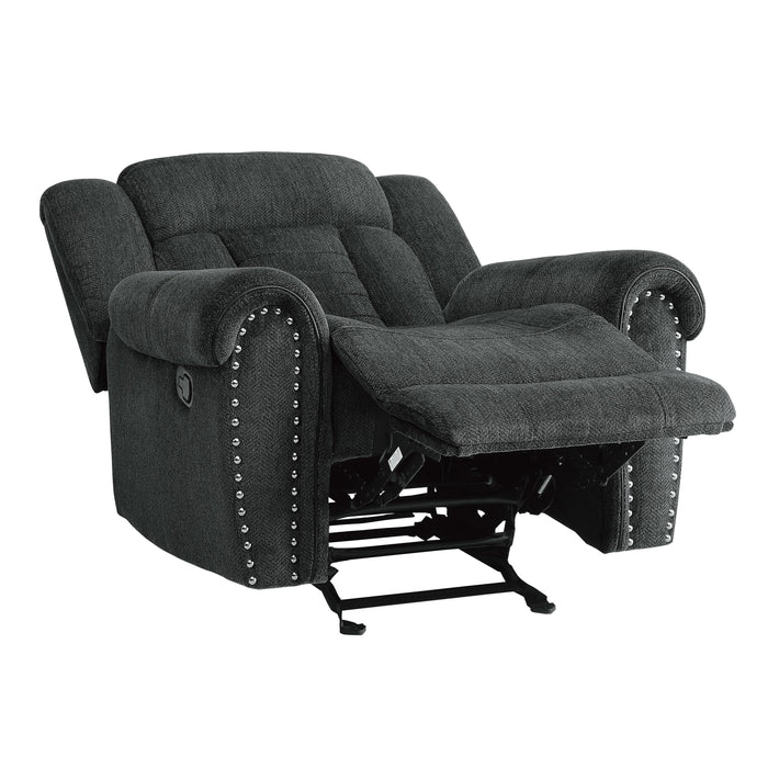 Homelegance Nutmeg Glider Fabric Recliner 9901CC-1 IMAGE 5