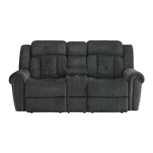 Homelegance Nutmeg Reclining Fabric Loveseat 9901CC-2 IMAGE 1