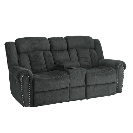 Homelegance Nutmeg Reclining Fabric Loveseat 9901CC-2 IMAGE 2