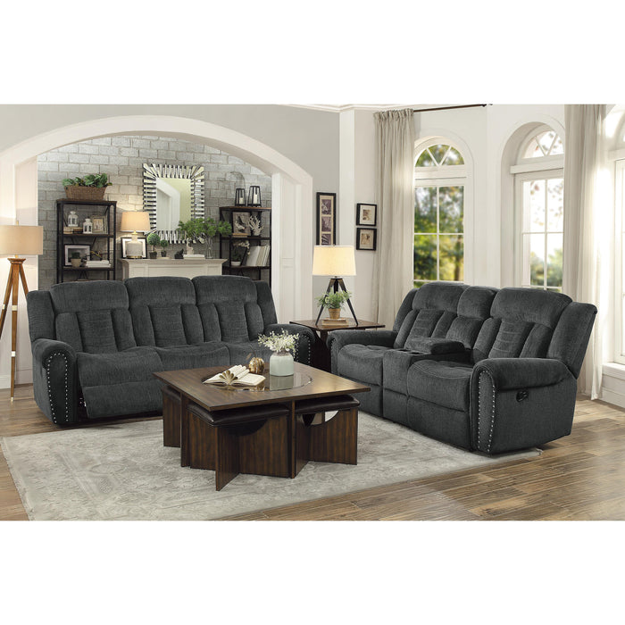 Homelegance Nutmeg Reclining Fabric Loveseat 9901CC-2 IMAGE 7