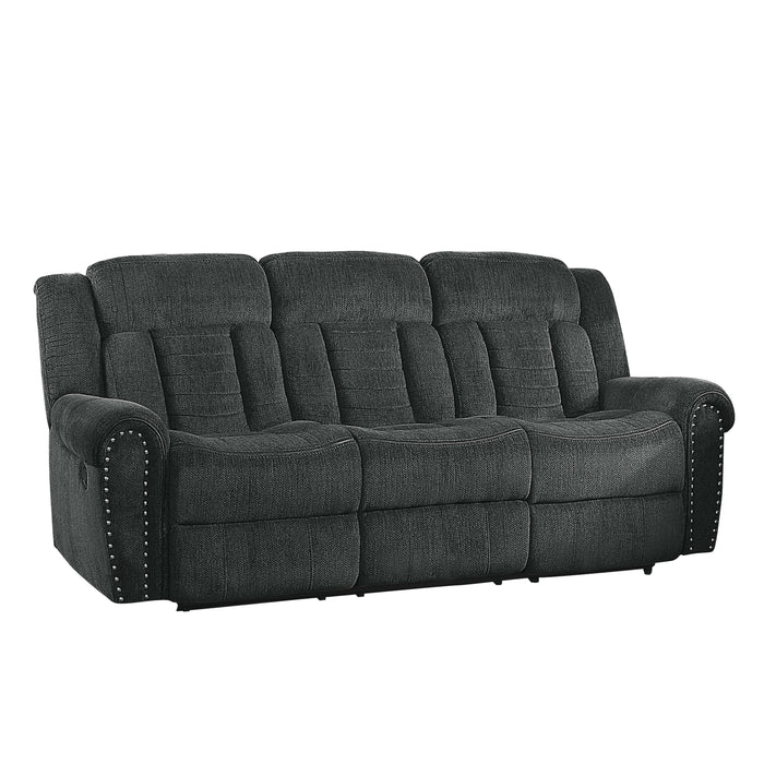 Homelegance Nutmeg Reclining Fabric Sofa 9901CC-3 IMAGE 2