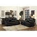 Homelegance Clarkdale Reclining Leather Look Loveseat 9928BLK-2 IMAGE 7