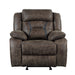 Homelegance Madrona Hill Glider Fabric Recliner 9989DB-1 IMAGE 1