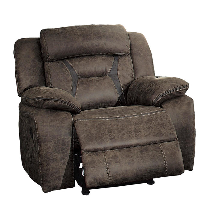 Homelegance Madrona Hill Glider Fabric Recliner 9989DB-1 IMAGE 4