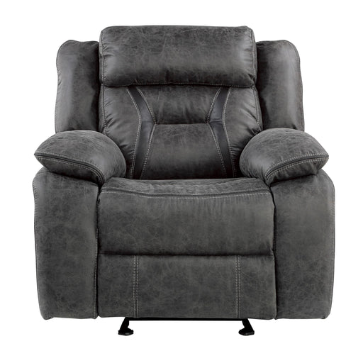 Homelegance Madrona Hill Glider Fabric Recliner 9989GY-1 IMAGE 1