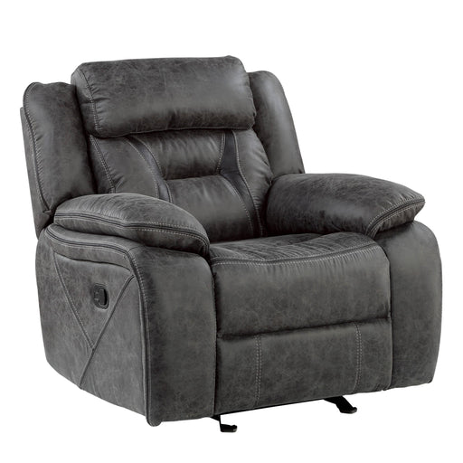 Homelegance Madrona Hill Glider Fabric Recliner 9989GY-1 IMAGE 2