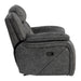 Homelegance Madrona Hill Glider Fabric Recliner 9989GY-1 IMAGE 3