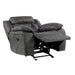 Homelegance Madrona Hill Glider Fabric Recliner 9989GY-1 IMAGE 4