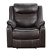 Homelegance Yerba Fabric Recliner 9990DB-1 IMAGE 1