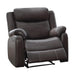 Homelegance Yerba Fabric Recliner 9990DB-1 IMAGE 4