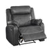 Homelegance Yerba Fabric Recliner 9990GY-1 IMAGE 4