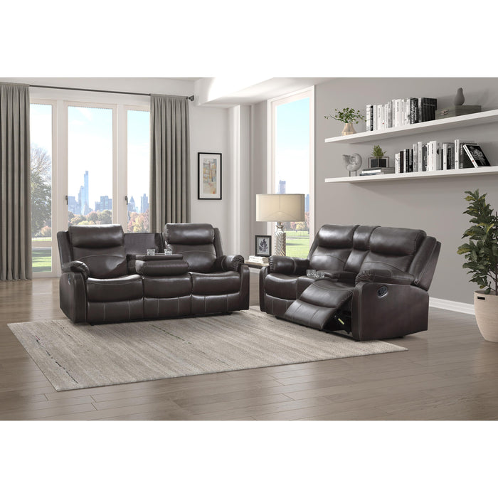 Homelegance Yerba Reclining Fabric Sofa 9990DB-3 IMAGE 9