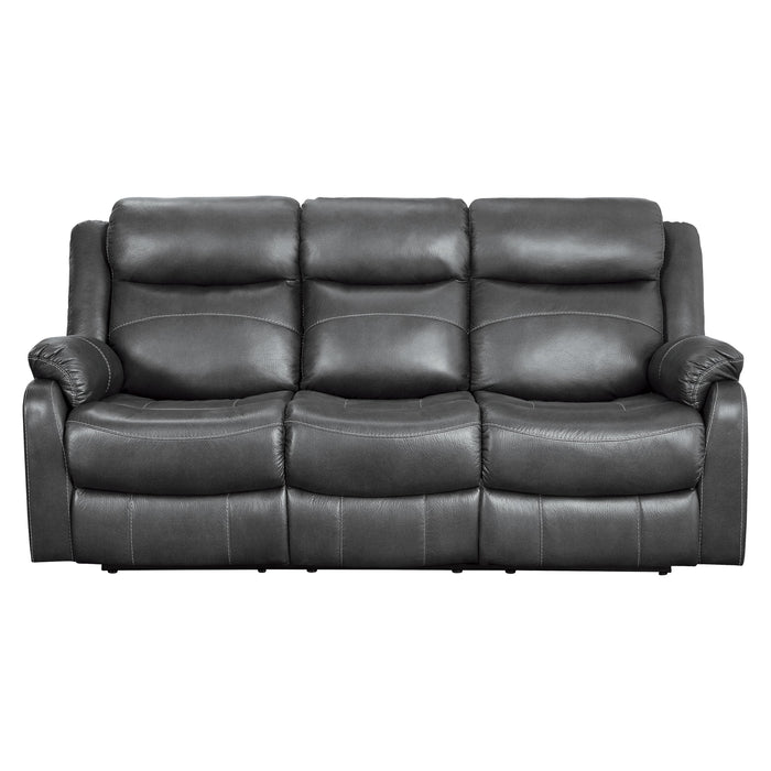 Homelegance Yerba Reclining Fabric Sofa 9990GY-3 IMAGE 1