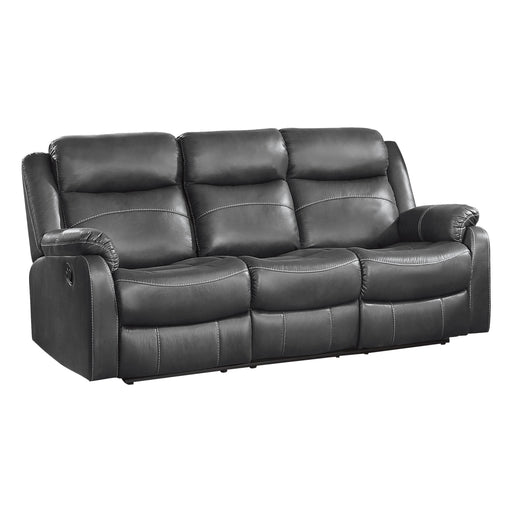 Homelegance Yerba Reclining Fabric Sofa 9990GY-3 IMAGE 2