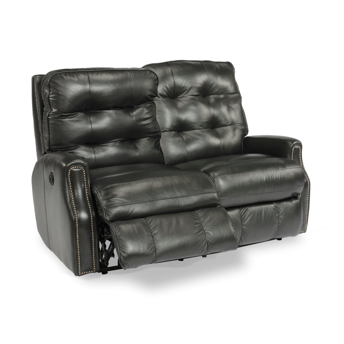 Flexsteel Devon Power Reclining Leather Loveseat 3881-60M-824-00 IMAGE 4