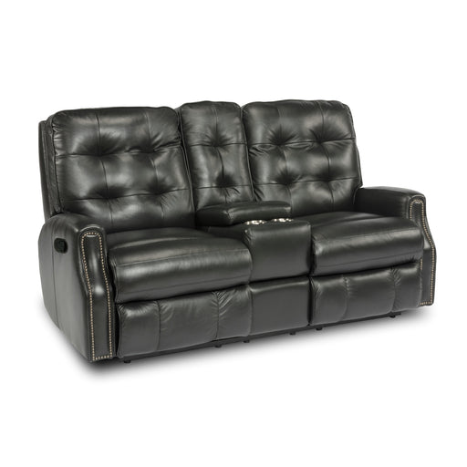 Flexsteel Devon Reclining Leather Loveseat 3881-601-824-00 IMAGE 2