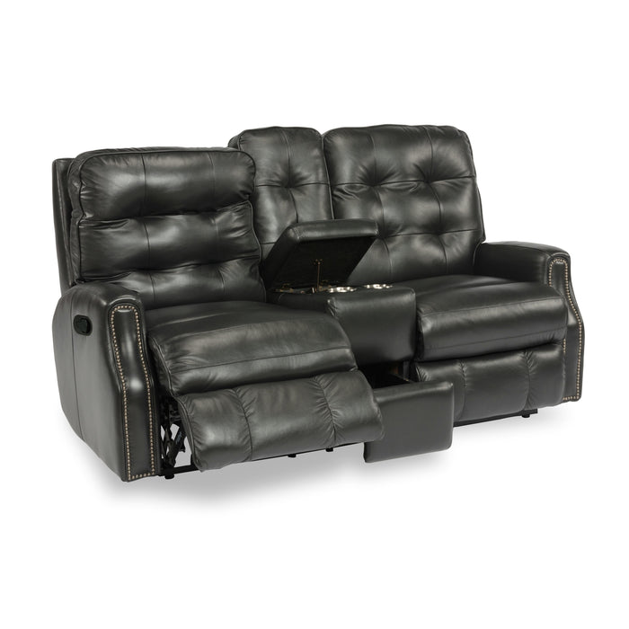 Flexsteel Devon Reclining Leather Loveseat 3881-601-824-00 IMAGE 4