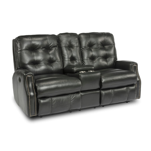 Flexsteel Devon Power Reclining Leather Loveseat 3881-601M-824-00 IMAGE 2