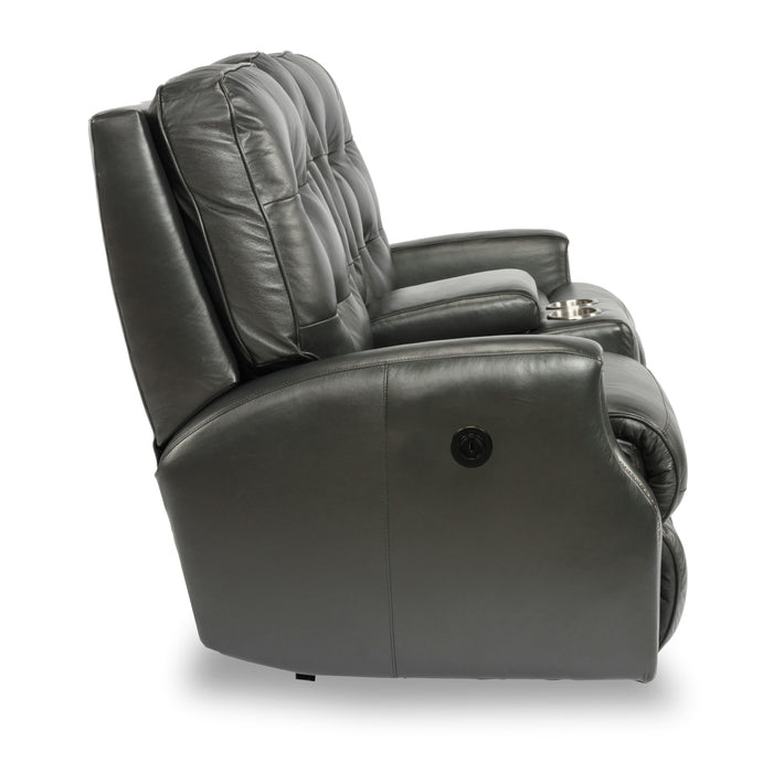 Flexsteel Devon Power Reclining Leather Loveseat 3881-601M-824-00 IMAGE 5