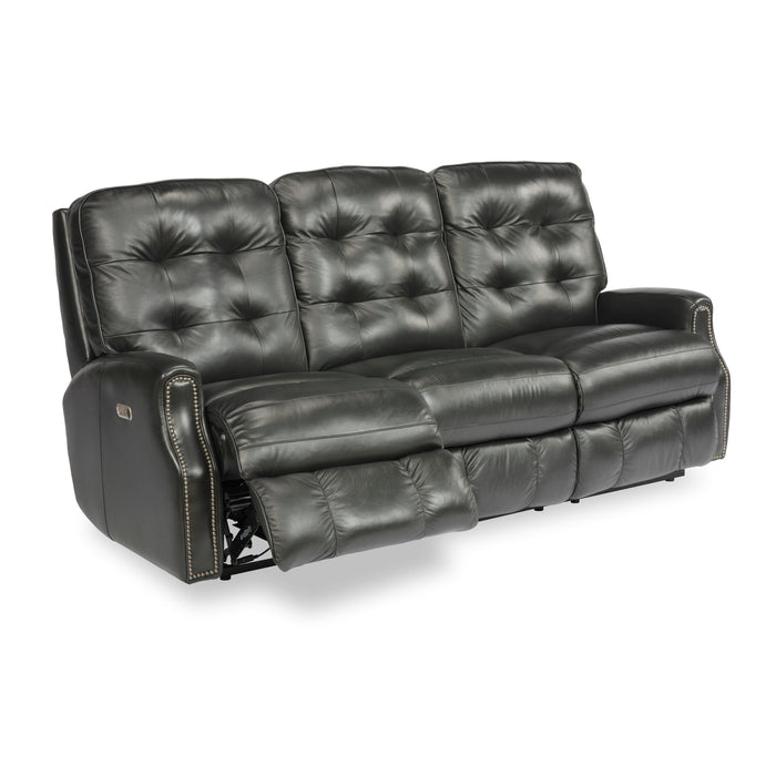 Flexsteel Devon Reclining Leather Sofa 3881-62-824-00 IMAGE 3