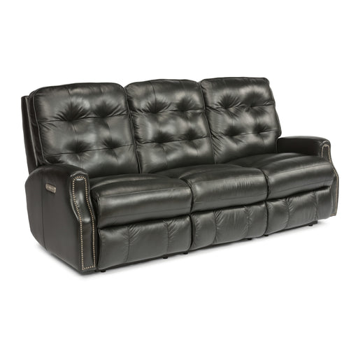 Flexsteel Devon Power Reclining Leather Sofa 3881-62H-824-00 IMAGE 2