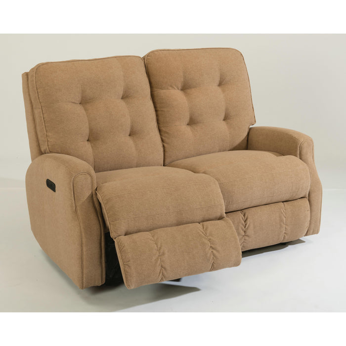 Flexsteel Devon Power Reclining Fabric Loveseat 3882-60M-226-72 IMAGE 3