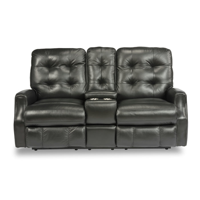 Flexsteel Devon Reclining Leather Loveseat 3882-601-824-00 IMAGE 1