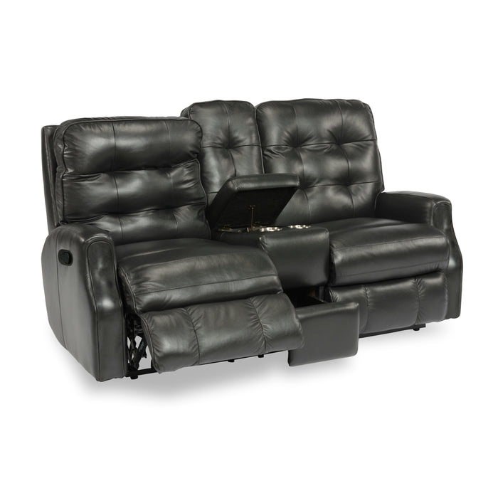 Flexsteel Devon Reclining Leather Loveseat 3882-601-824-00 IMAGE 4