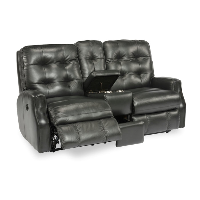 Flexsteel Devon Power Reclining Leather Loveseat 3882-601M-824-00 IMAGE 3