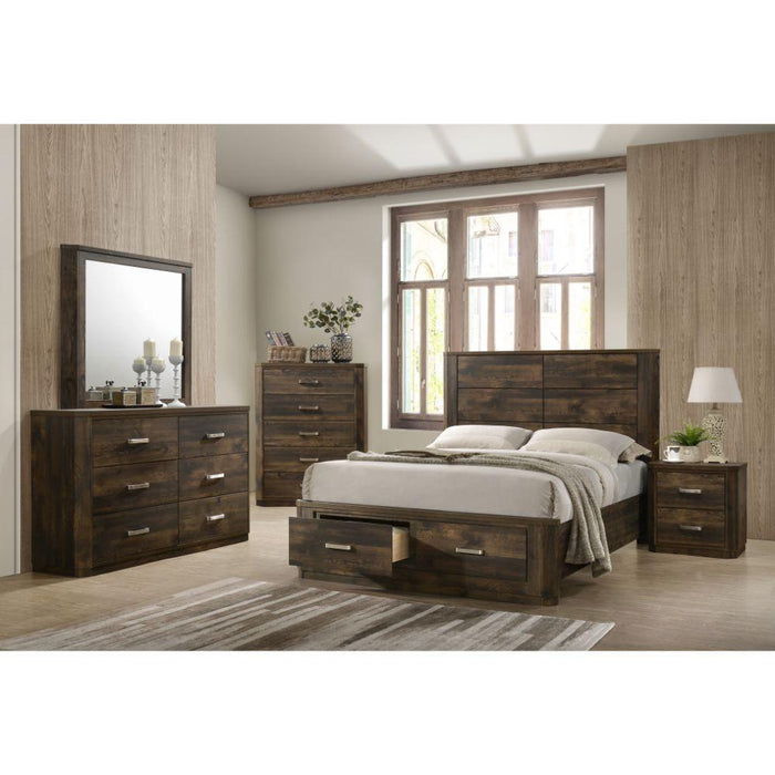 Acme Furniture Elettra King Panel Bed with Storage 24197EK IMAGE 4