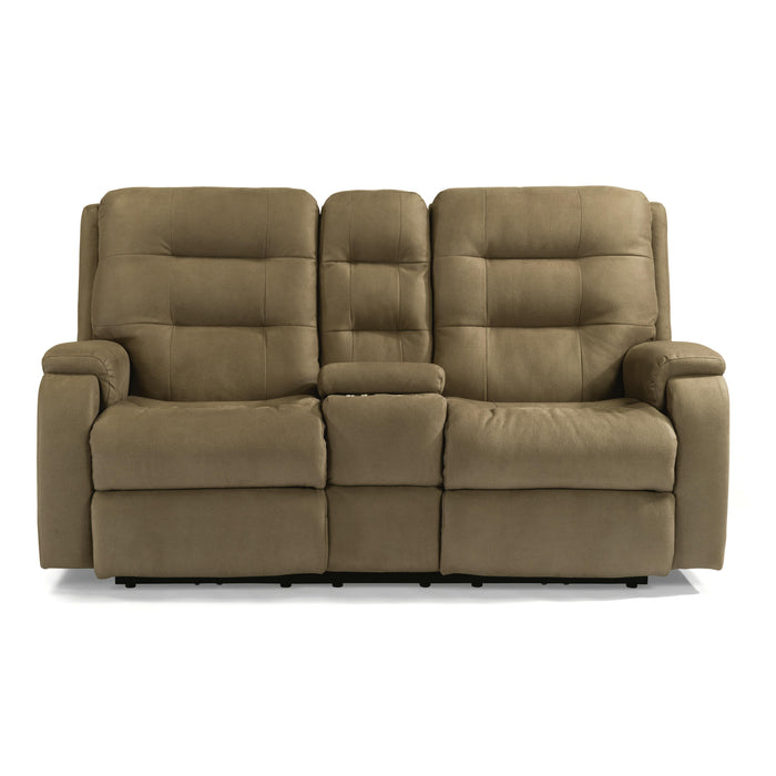 Flexsteel Arlo Reclining Fabric Loveseat 2810-601-407-01 IMAGE 1