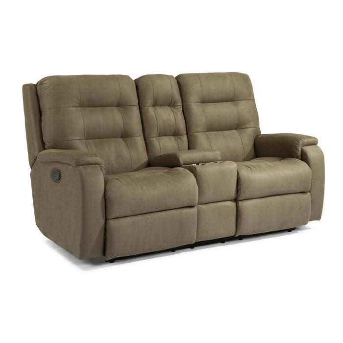 Flexsteel Arlo Reclining Fabric Loveseat 2810-601-407-01 IMAGE 2