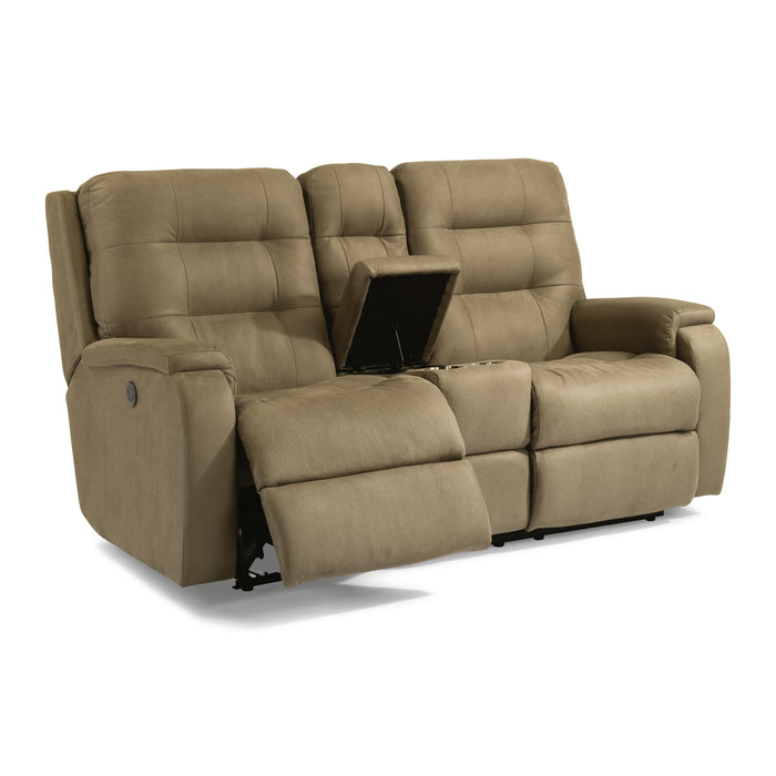 Flexsteel Arlo Power Reclining Fabric Loveseat 2810-601M-407-01 IMAGE 3