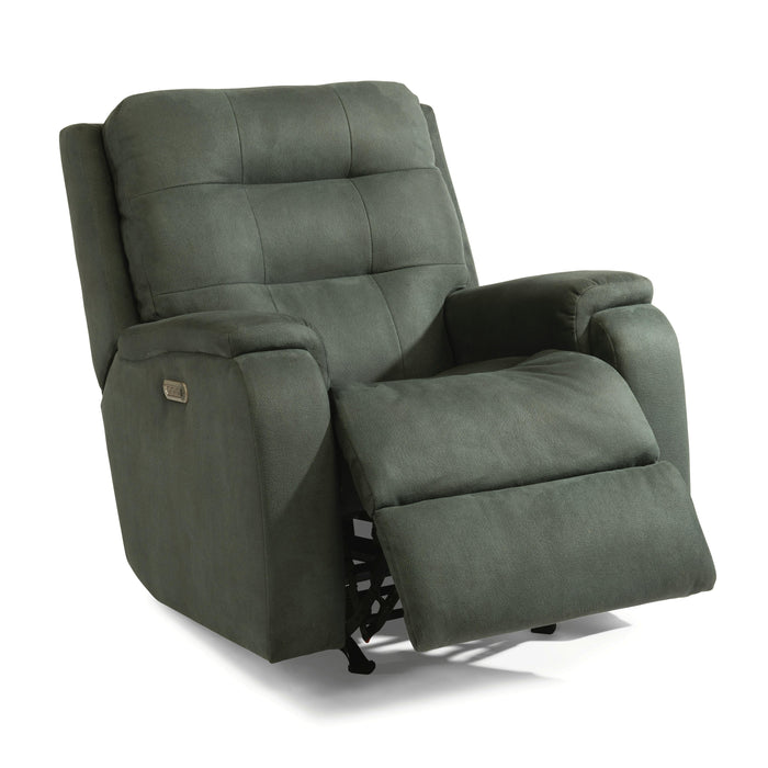 Flexsteel Arlo Power Rocker Fabric Recliner 2810-51L-407-30 IMAGE 3