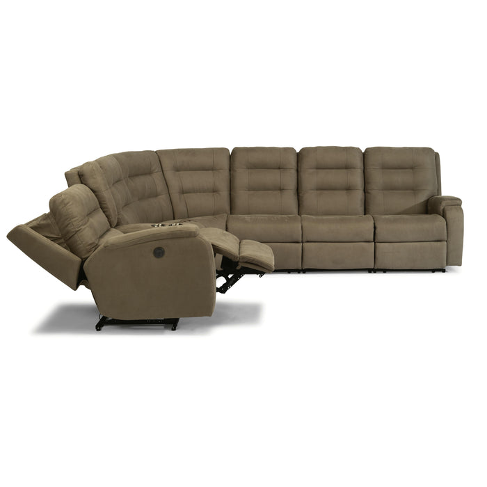 Flexsteel Arlo Power Reclining Fabric 6 pc Sectional 2810-57M-407-01/2810-58M-407-01/2810-59M-407-01/2810-19-407-01/2810-23-407-01/2810-72-407-01 IMAGE 1