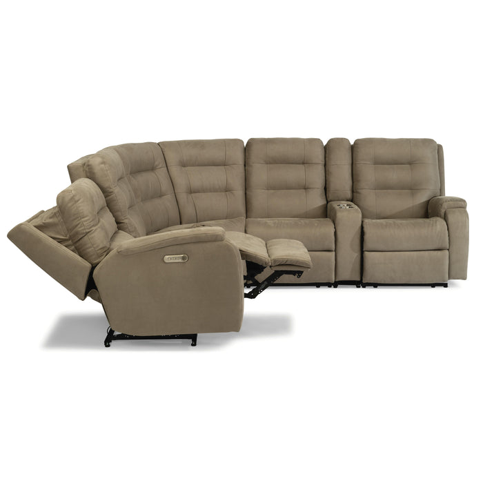 Flexsteel Arlo Power Reclining Fabric 6 pc Sectional 2810-57L-407-01/2810-58L-407-01/2810-59M-407-01/2810-19-407-01/2810-23-407-01/2810-72-407-01 IMAGE 2