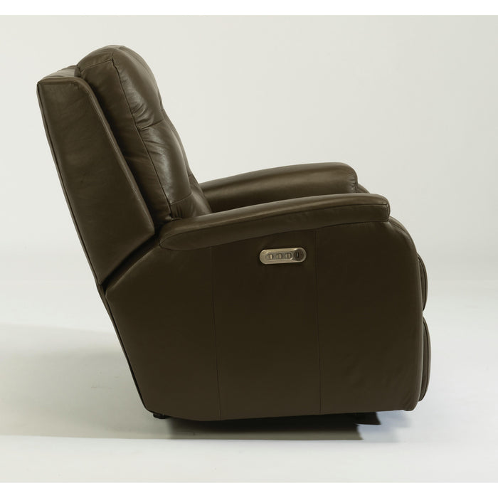 Flexsteel Arlo Power Leather Recliner 3810-50L-824-74 IMAGE 4