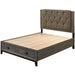 Acme Furniture Avantika King Upholstered Panel Bed with Storage 27667EK IMAGE 3