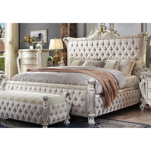 Acme Furniture Picardy Queen Upholstered Panel Bed 27880Q IMAGE 2